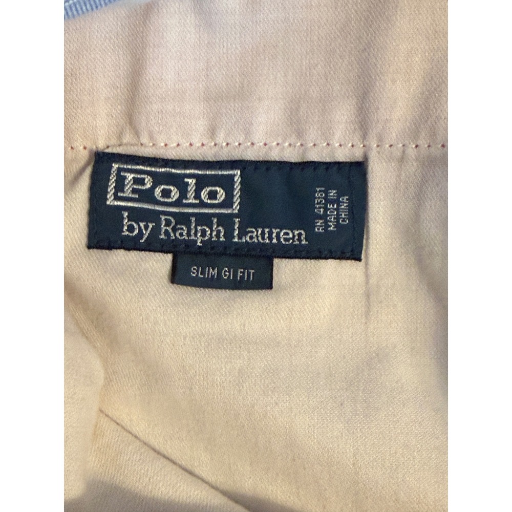 Polo Ralph Lauren Pants Mens Coral Pink 35x32 Chino Slim Gi Fit Straight Leg - Picture 7 of 16